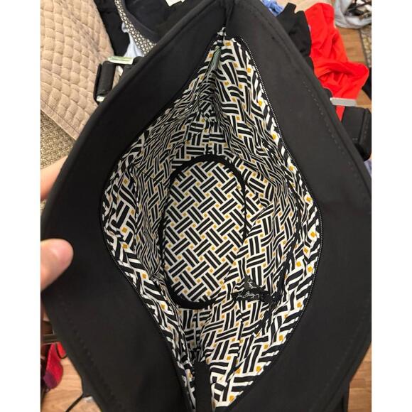 Vera Bradley Glenna Classic Black Quilted Satchel Bag - Picture 4 of 8